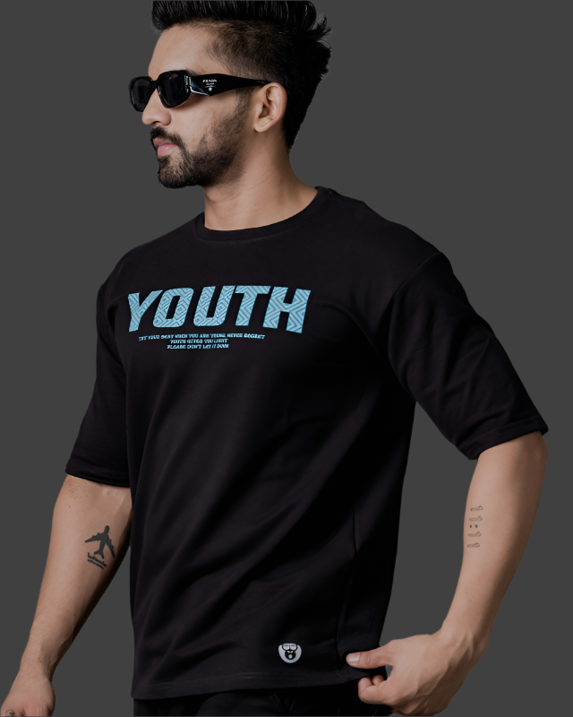 Black Youth Spirit Graphic T-Shirt - by MonkeyFunky