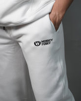 Signature White Joggers - Monkey Funky Staples