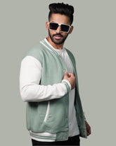 Mint Frost Varsity Jacket