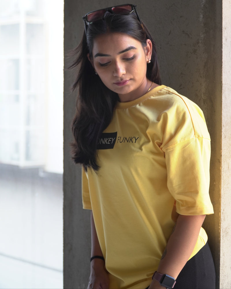 Golden Glow Oversized Tee