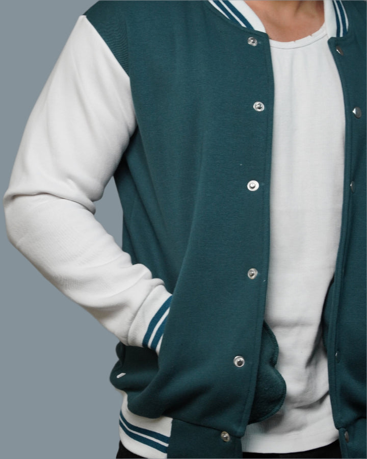 Teal Breeze  Varsity Jacket